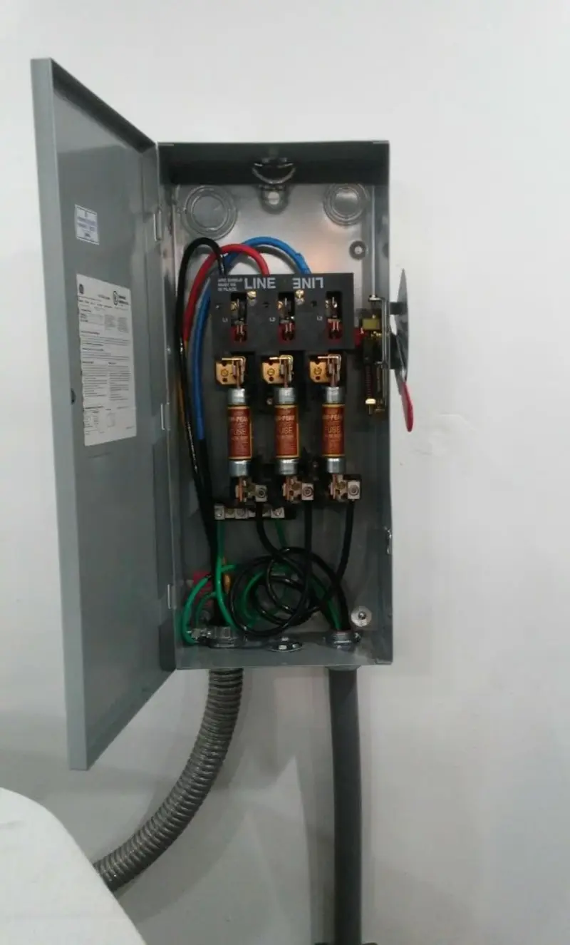 Three-phase disconnect switch installed for Electrical Wiring & Rewiring in Montague