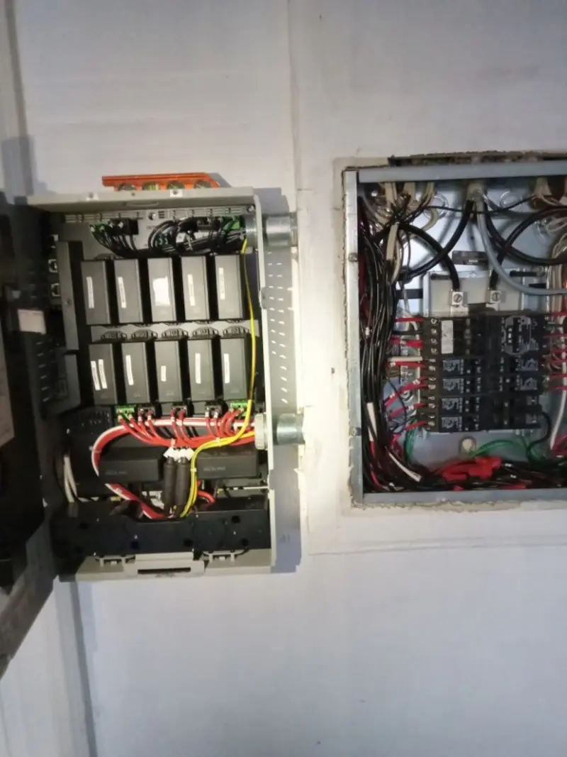 Electrical panel upgrade completed for Security Camera Wiring in Montague